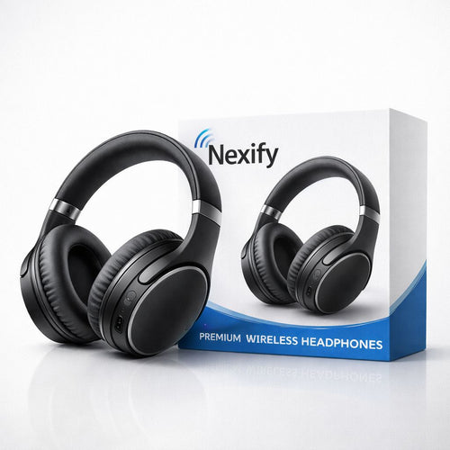 Nexify Premium Wireless Headphones – HiFi Sound | 40H Battery | Fast Charging