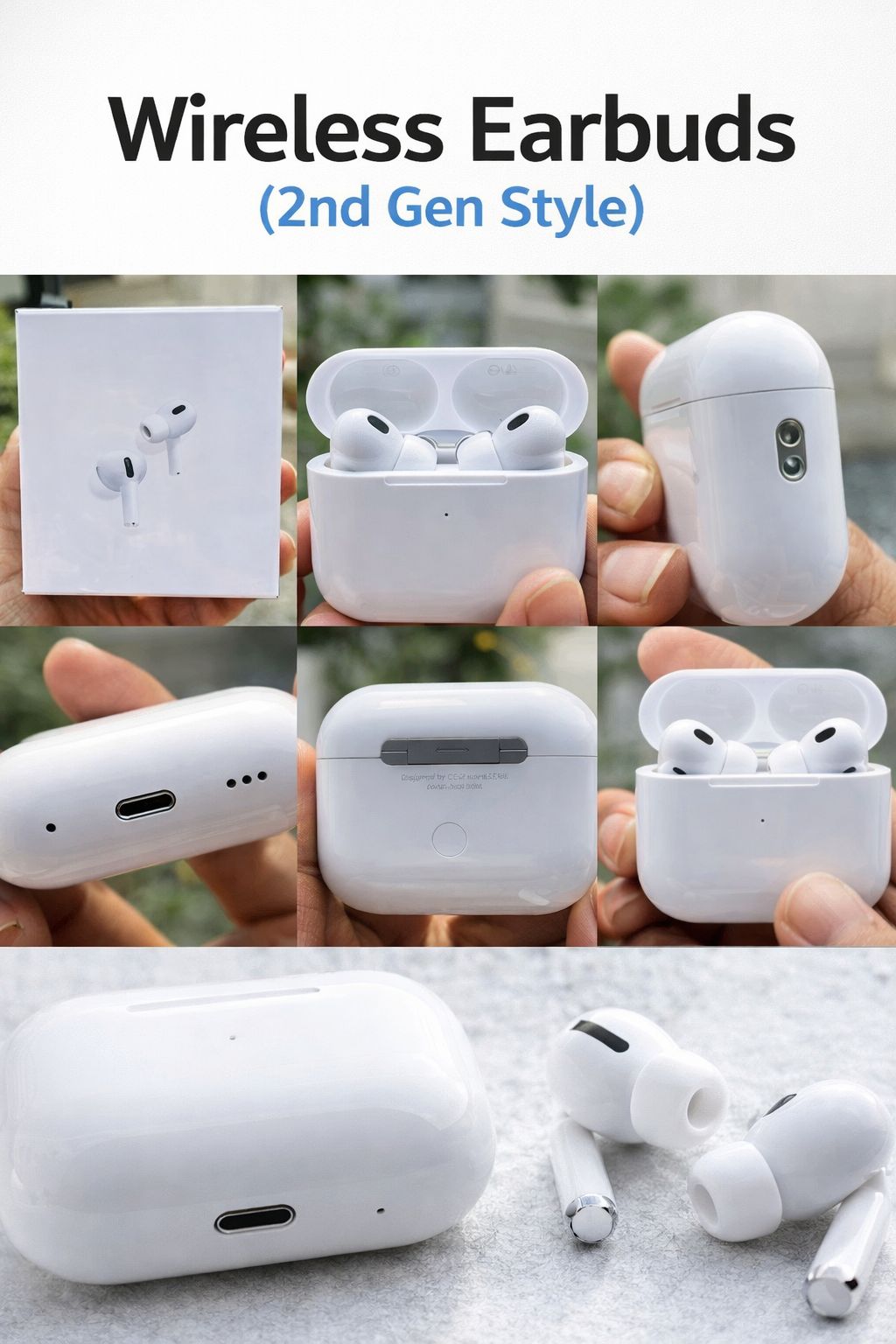 Wireless Earbuds + Magnetic Power Bank Combo – HD Sound | Fast Charging
